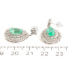 2.70ct Emerald and Diamond Earrings - 4