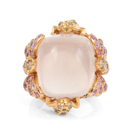 Quartz, Multi-colour Gemstones & Diamond