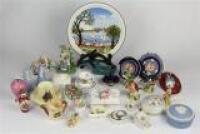 Beswick Bird Figures with Other Ceramics incl Wedgwood Jasper Ware