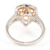Pink & White Diamond Dress Ring - 4
