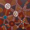 SHARON PORTER NAPANGARDI"My Grandmother's Country"Acrylic on linen.Painted in 2021.Comes with Certificate of Authenticity.Artwork is stretched and ready to hang.101cm x 102cm