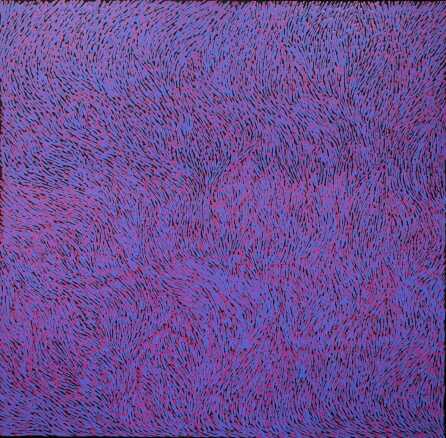 LYNETTE CORBY NUNGURRAYI "Tree Root Dreaming" Acrylic on linen. Painted 2021. Comes with Certificate of Authenticity. Artwork is stretched and ready to hang. 115cm x 117cm
