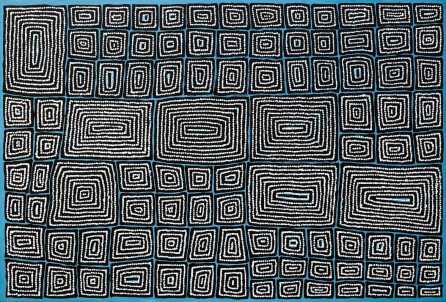 THOMAS TJAPALTJARRI"Tingari"Acrylic on canvas.Painted in 2021.Comes with Certificate of Authenticity.Artwork is stretched and ready to hang.103cm x 151cm