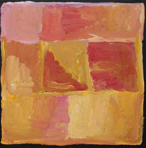 KUDDITJI KNGWARREYE (c.1920-2017) "My Country" Acrylic on Belgian linen. Painted in 2007. Comes with Certificate of Authenticity. Artwork is stretched and ready to hang. 93cm x 94cm