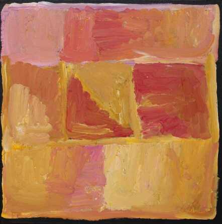 KUDDITJI KNGWARREYE (c.1920-2017) "My Country" Acrylic on Belgian linen. Painted in 2007. Comes with Certificate of Authenticity. Artwork is stretched and ready to hang. 93cm x 94cm