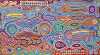 JUDY WATSON NAPANGARDI (c.1935-2016) "Mina Mina" Acrylic on linen. Painted in 2014 Comes with Certificate of Authenticity. Artwork is stretched and ready to hang. 100cm x 181cm