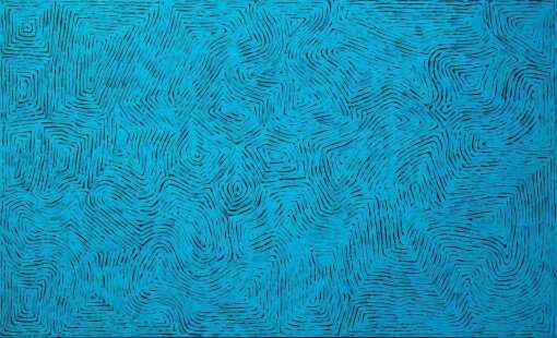GEORGE HAIRBRUSH TJUNGURRAYI"Tingari"Acrylic on linen.Artwork is stretched and ready to hang.110cm x 180cm