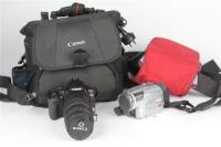 Canon Eos Digital Camera with a Panasonic Digital Recorder