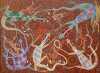GARY WILSON REID TJAMPITJINPA "Wati Ngintaka Story" Acrylic on linen. Painted in 2021. Comes with Certificate of Authenticity. Artwork is stretched and ready to hang. ???????111cm x 152cm