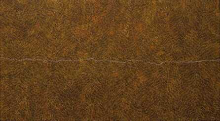 ANNIE NELSON NAPANGARDI"My Country"Acrylic on canvas.Painted in 2021.Comes with Certificate of Authenticity.Artwork is stretched and ready to hang.111cm x 200cm