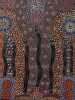 CINDY WALLACE NUNGURRAYI "Dreamtime Sisters" Acrylic on canvas. Painted in 2022. Artwork is stretched and ready to hang. 127cm x 96cm