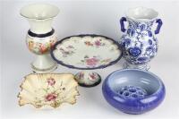Carlton Ware ''Poppy'' Dish with Other Ceramics incl. Fowler Bowl & Frog