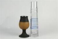 Art Glass Vase & a Ceramic Vase