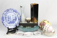 Carlton Ware Dish with Other Cermaics incl. Tuscan Tea Wares