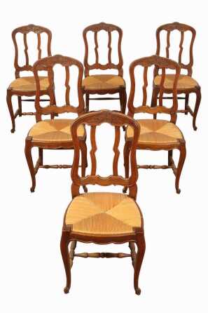 SET OF OAK DINING CHAIRS