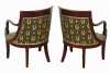 PAIR OF MAHOGANY ARMCHAIRS - 3