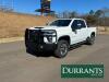 Chevrolet Silverado 2500 HD Crew Cab 4WD, White, Aftermarket Grille Guard, Running Boards