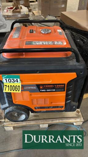 TMG Industrial TMG-GDI150 15000W/12000W Inverter Generator, 120/240V, 10.5 gal Tank