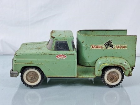 Vintage Tonka Farms Horse Hauler Truck -