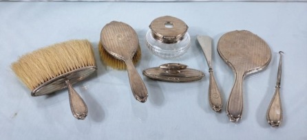 Beautiful Sterling Silver Vanity Set - Seven
