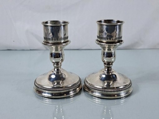 International Sterling Silver Candle Holders