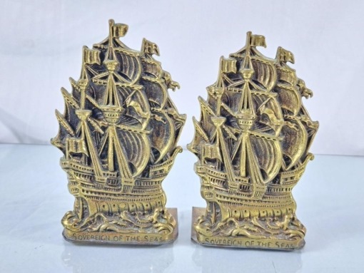 Peerage "Sovereign of the Seas" Brass Bookends