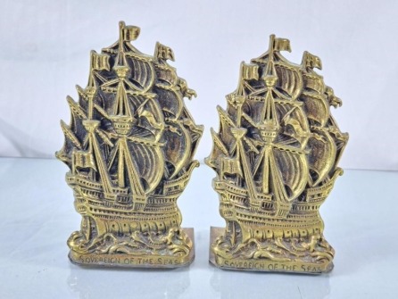 Peerage "Sovereign of the Seas" Brass Bookends