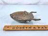 Solid Brass Bull Head Trinket Dish/Ashtray - Made - 5