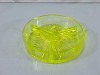 Stunning Vaseline Glass Divided Dish