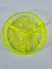 Stunning Vaseline Glass Divided Dish - 2