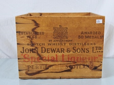 Vintage John Dewar & Sons Ltd Special Liqueur Wood