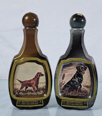 Vintage Jim Beam Whiskey Bottles - Labrador