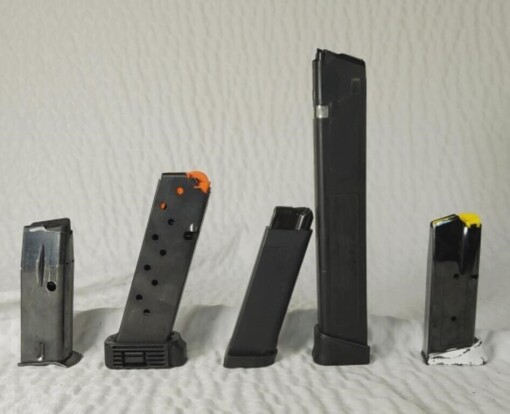Variety of Pistol Magazines