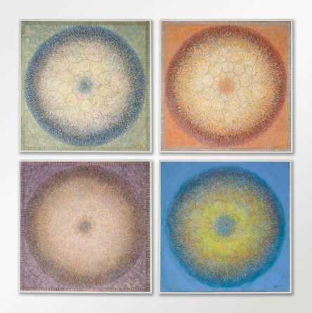 MALKHAZ DEKANOIDZE (B. 1956) ACRYLIC SUITE OF FOUR