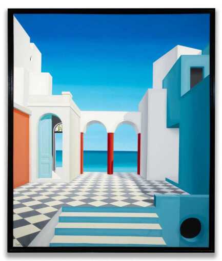 HUMBERTO CALZADA (B. 1944) ACRYLIC ON CANVAS