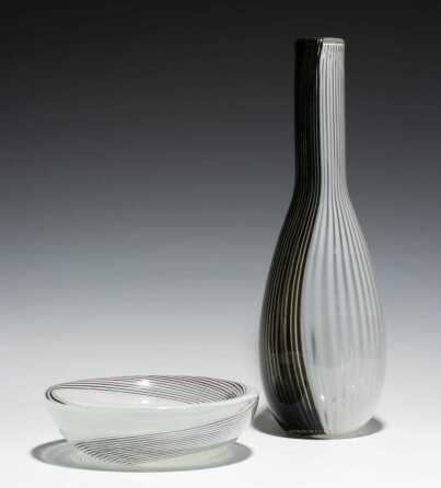 DINO MARTENS INTERNALLY DECORATED ART GLASS FOR TOSO