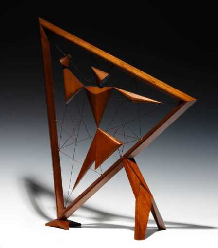 CLARENCE TEED (1915-1994) GEOMETRIC ABSTRACT SCULPTURE