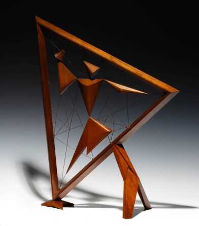 CLARENCE TEED (1915-1994) GEOMETRIC ABSTRACT SCULPTURE
