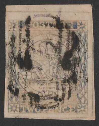 1850 Sydney View 2d ultramarine Plate III