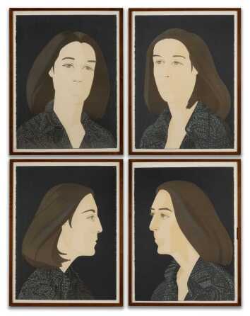 ALEX KATZ (B. 1927) FOUR LITHOGRAPHS WITH SCREENPRINT