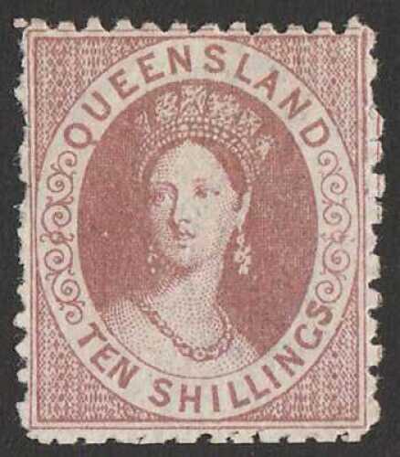 1880 QV Chalon 10/- reddish-brown