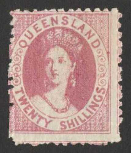 1880 QV Large Chalon 20/- rose, lithographed