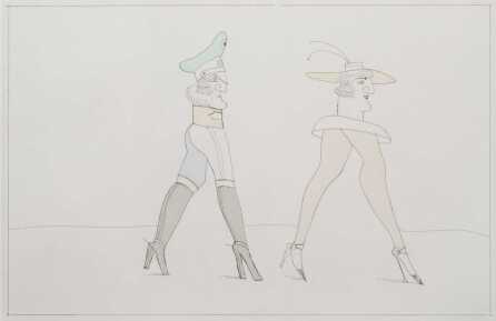 SAUL STEINBERG (1914-1999) PENCIL SIGNED ETCHING