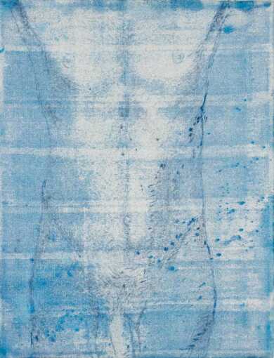 RONALD SLOWINSKI (1932-2023) UNUSUAL FIGURATIVE ACRYLIC