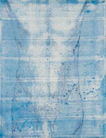 RONALD SLOWINSKI (1932-2023) UNUSUAL FIGURATIVE ACRYLIC