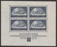 1933 WIPA Exhib M/Sheet original size 127x104mm