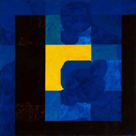 RONALD SLOWINSKI (1932-2023) UNUSUAL EARLY ACRYLIC
