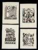 SADAO WATANABE (1913-1996) FOUR PENCIL SIGNED PRINTS