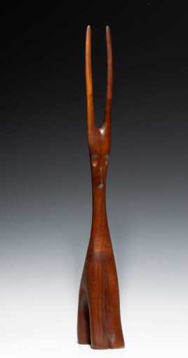 CLARENCE TEED (1915-1994) CARVED WALNUT SCULPTURE