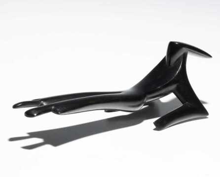 UNIDENTIFIED MODERNIST BRONZE SCULPTURE IN BLACK PATINA